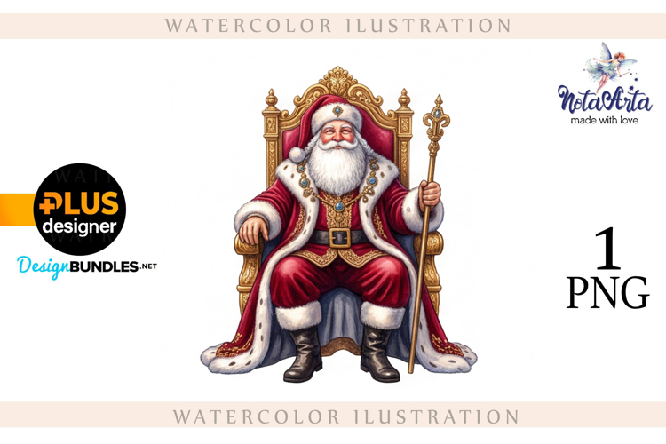 Christmas Santa in Elegant Attire