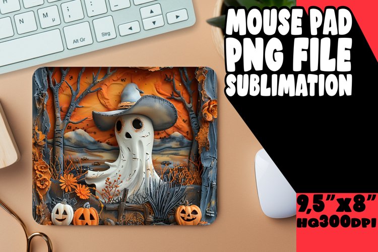 Autumn 3D Patterns Mouse Pad Design Keychain Halloween