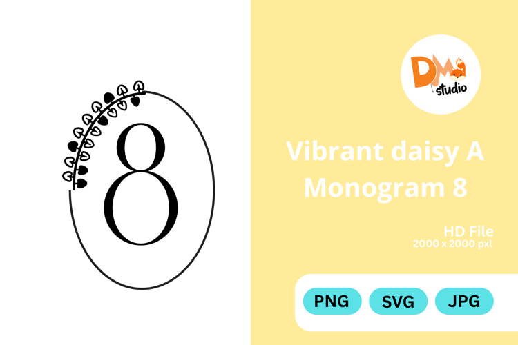 Daisy Monogram Svg Image 5