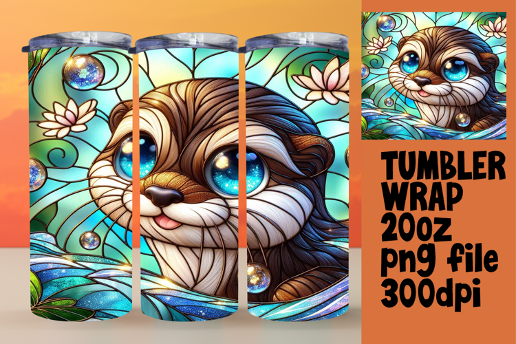CUSTOM 20oz Tumbler Template for Gifts , Animals