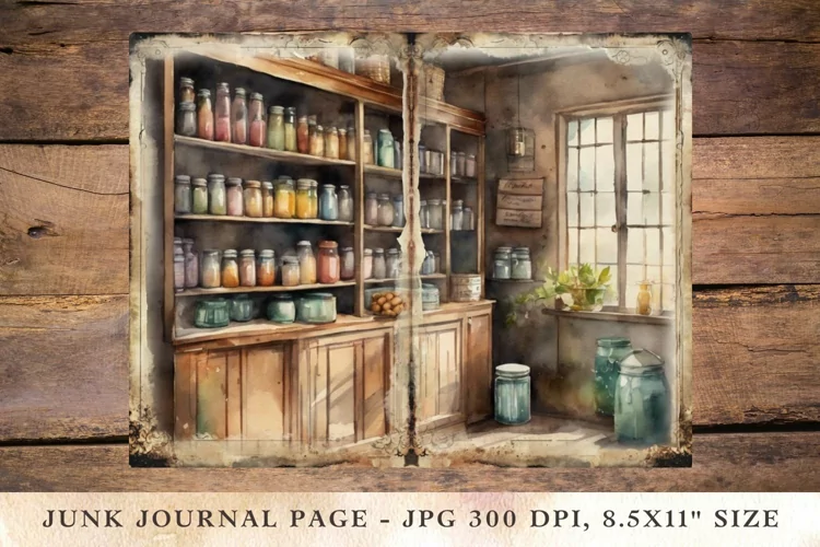 Printable Junk Journal Pages pantry 2