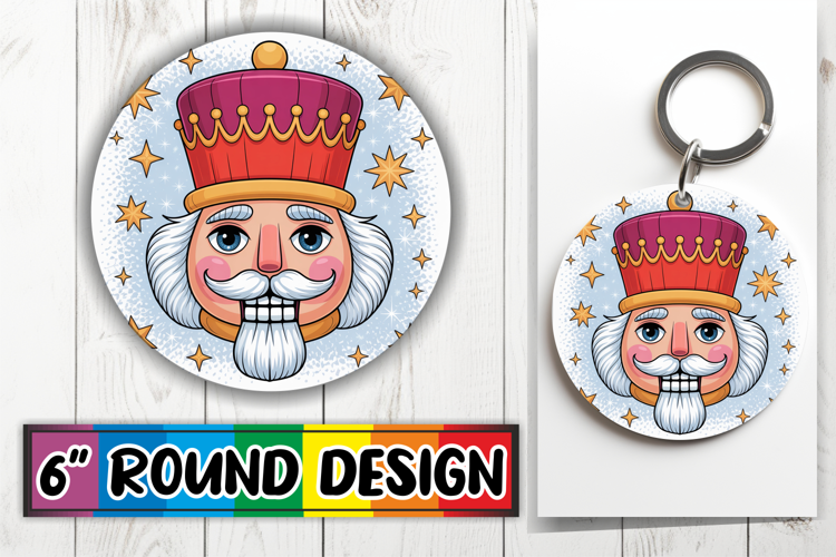 Blissful Car Coaster Round Style, Cute Christmas