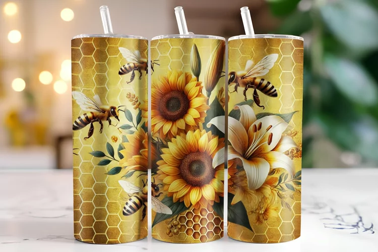 Sunflower Tumbler Wrap | Sublimation | Tumblers