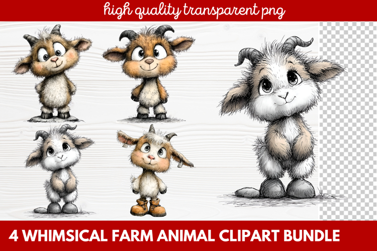 Farmhouse Animals Clipart Image 6