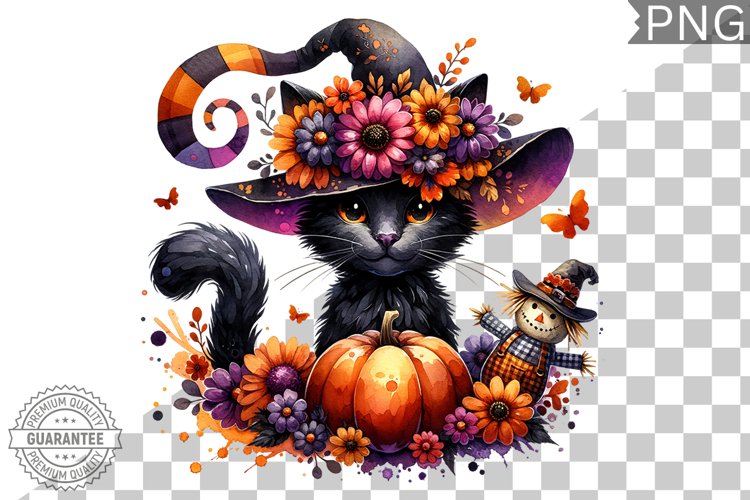 Halloween Cat Clipart Image 3