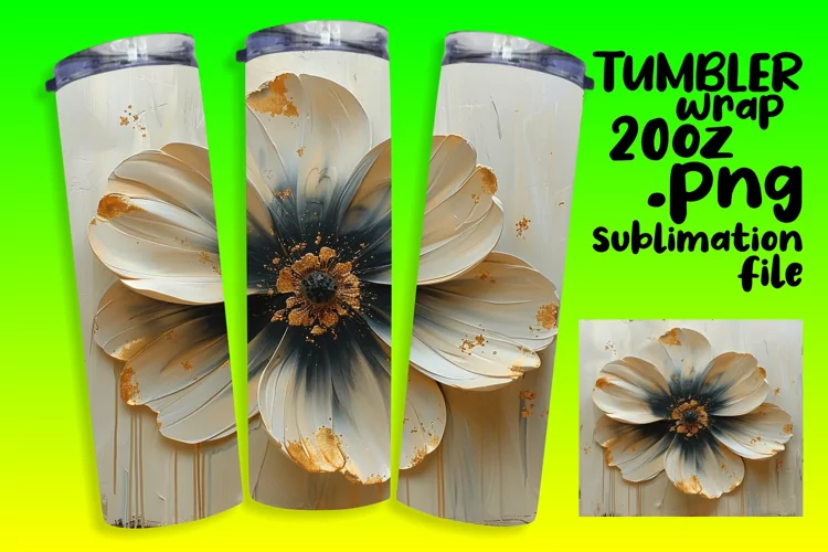 Blooming Beauty: Sublimated Tumbler Wrap