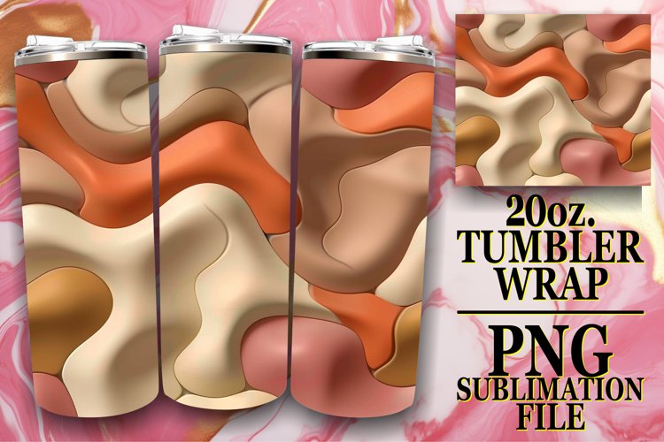 Bold Inflated Pattern 20oz Tumbler Art Series example image 1