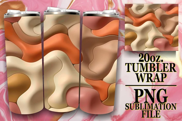 Bold Inflated Pattern 20oz Tumbler Art Series