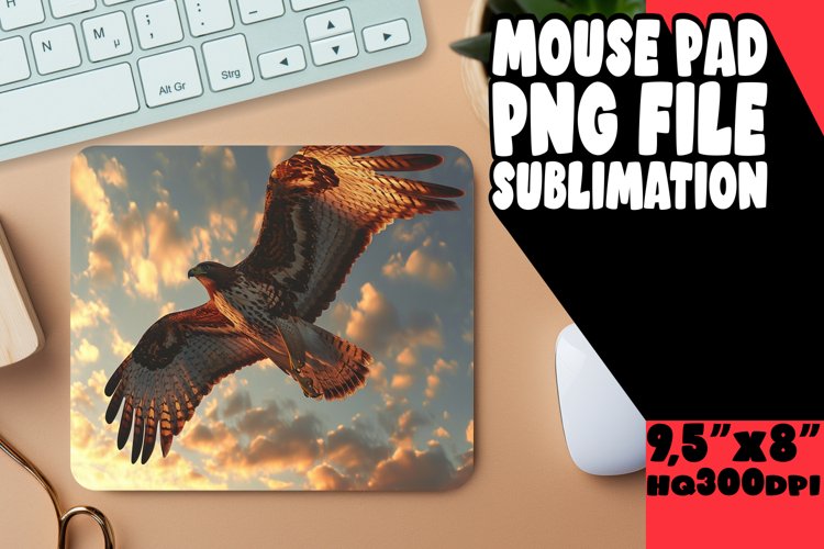 Creative Bird and Floral Mouse Mat example image 1