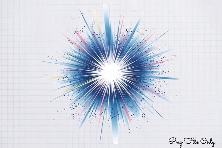 Happy New Year Fireworks Clipart PNG