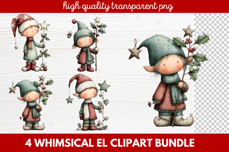 Cute Elf Clipart Image 3