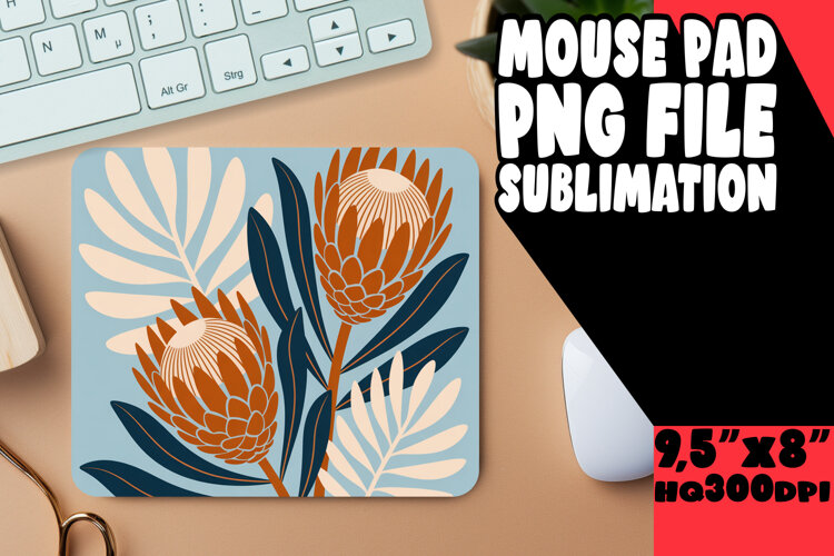 Cozy MOUSE MAT Creative Sublimation, Flowers example image 1