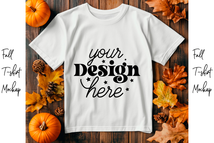 Fall t-shirt mockup, Fall mockup