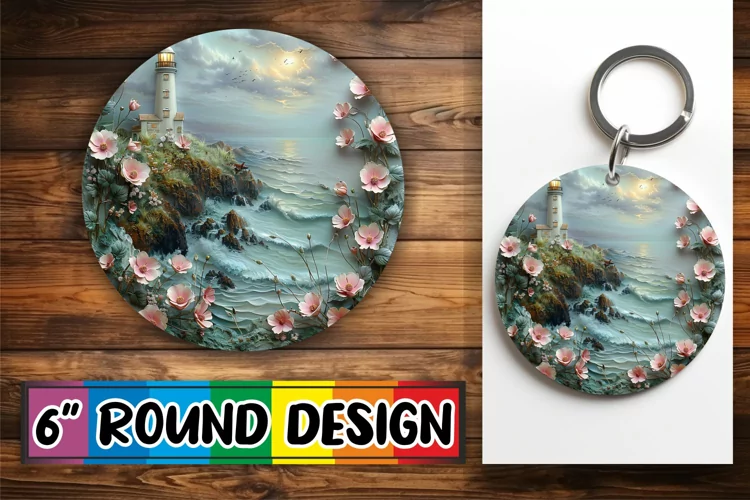 Scenic Round Ornament Designs