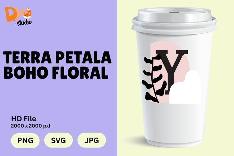 Terra Petala Boho Floral Monogram