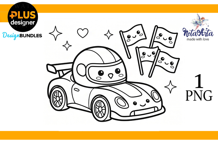 Kawaii Rides: Super Cute Car Coloring Fun