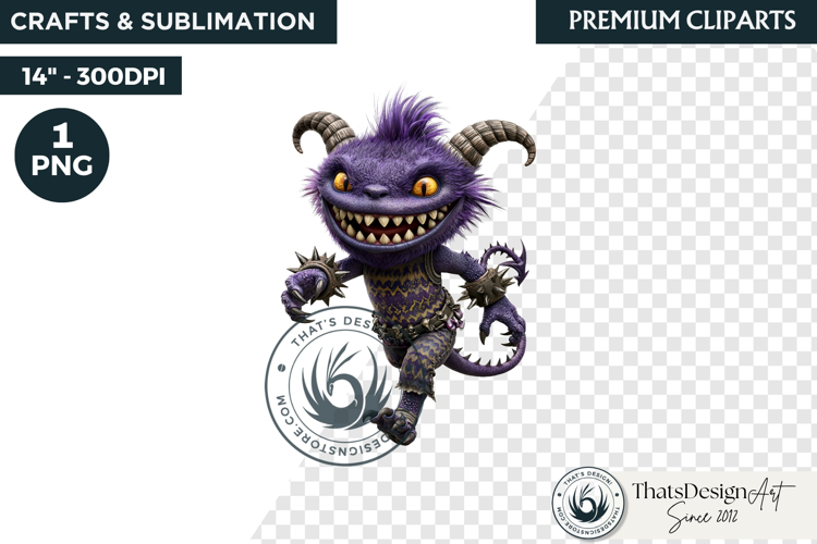 Halloween Little Monster Clipart Png, Spooky Cute Fantasy