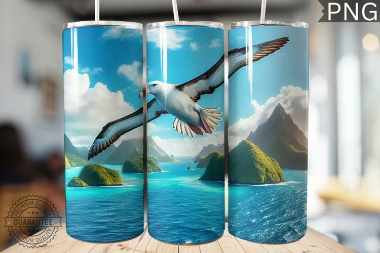 Albatross Tumbler Wrap - Albatross Tumbler Design