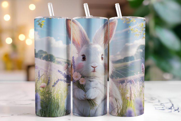 Bunny Tumbler Wrap | Sublimation | Tumblers
