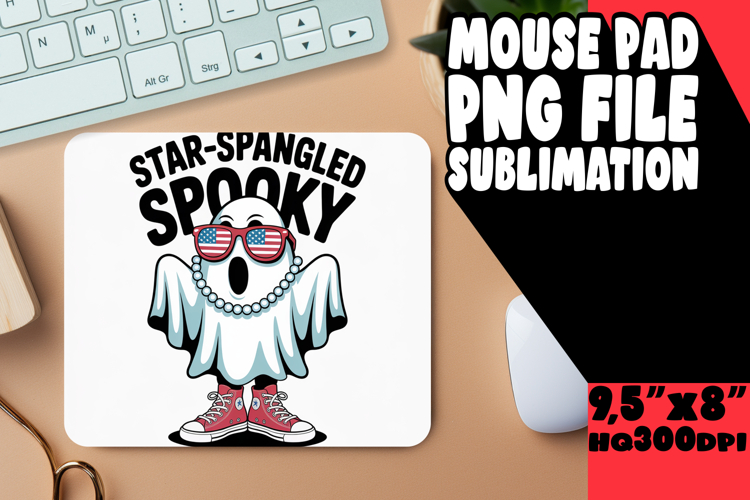 SWEET DESK PAD PNG STYLE, Funny Ghost