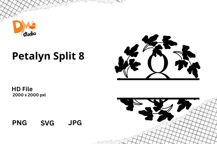 Floral Monogram Letter Svg Image 6