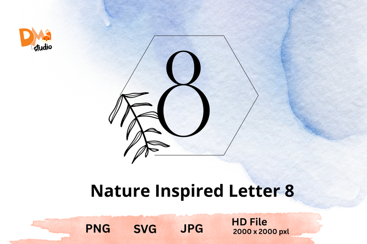 Leaf Monogram Svg Image 15