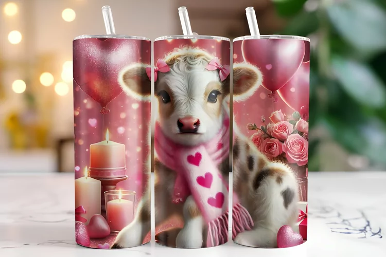 Highland Cow Tumbler Wrap | Sublimation | Tumblers