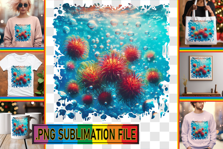 Dazzling PNG Art for TSHIRTS, 3D Fruits