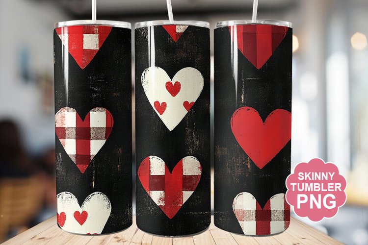 Valentine Flannel Tumbler | Valentine Tumbler Wrap example image 1