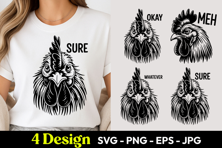 Rooster Sure Okay Meh SVG PNG