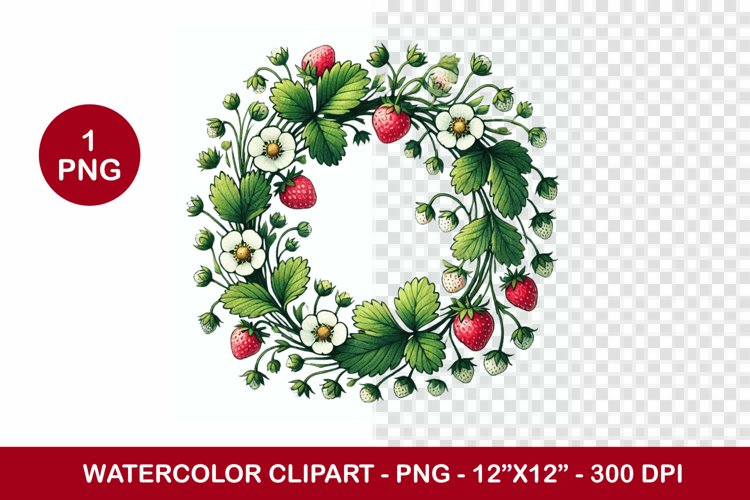 Watercolor Wreath Png Image 4