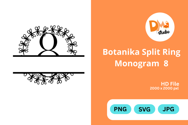 Botanika Split Ring Monogram