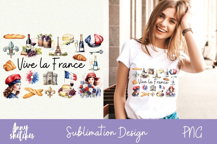 French Flag Clipart Image 18