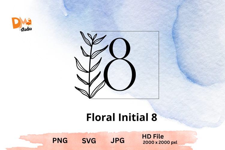 Leaf Monogram Svg Image 4
