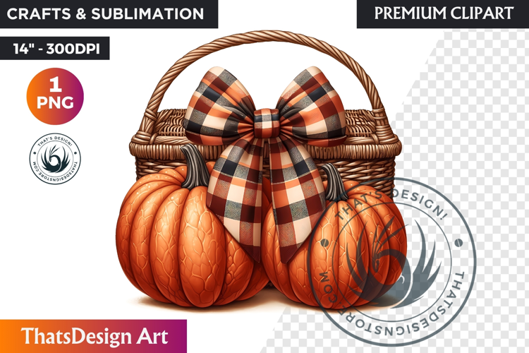 Cozy Cottage Coquette Pumpkin bow PNG Boho autumn clipart