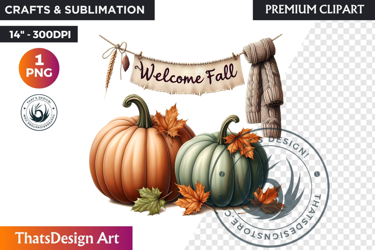 Cozy Cottage Coquette Pumpkin bow PNG Boho autumn clipart