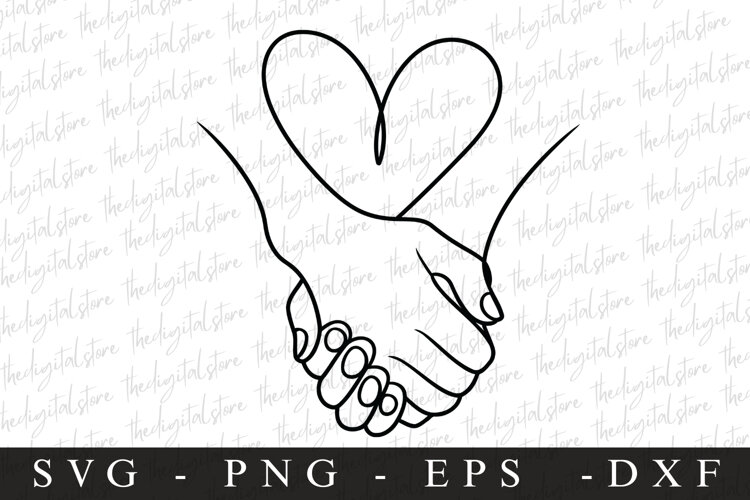 Couple Hand SVG | SVG Cut files | Cricut example image 1