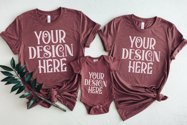 Christmas Family Matching Group T-Shirt Mockup example image 1