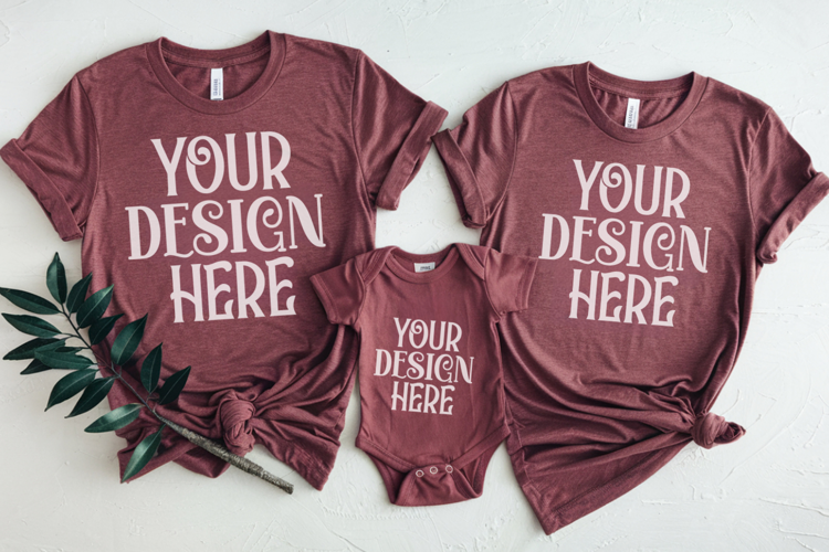 Christmas Family Matching Group T-Shirt Mockup