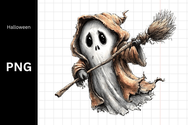 Halloween PNG, Ghost PNG, Fall PNG example image 1