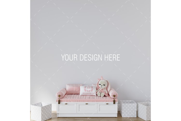 Baby Room Wall Mockup, Interior Mockup, Kids Room (2329700)