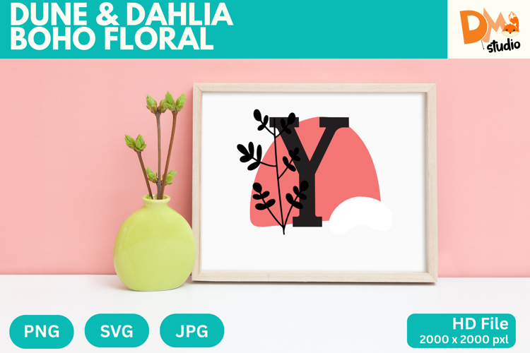 Boho Flower SVGs Image 22