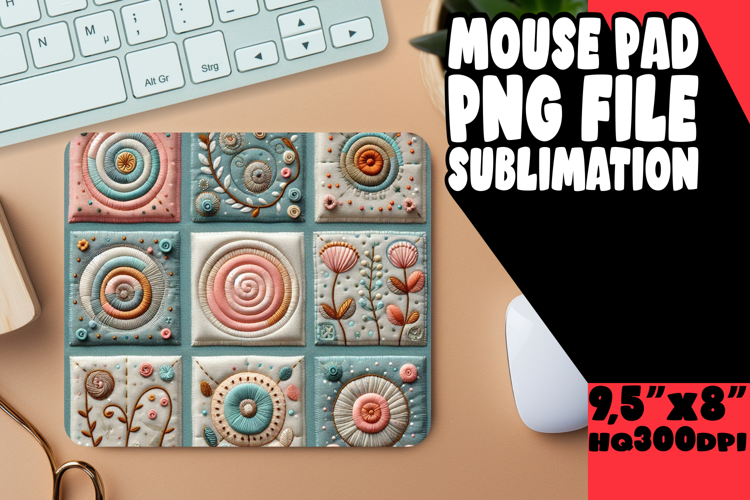 Unique Mouse Mat Sublimation, Patchwork