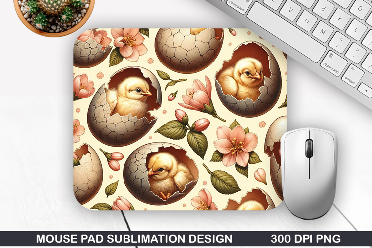Easter Eggs Mouse Pad Sublimation, Easter Mouse Pad PNG