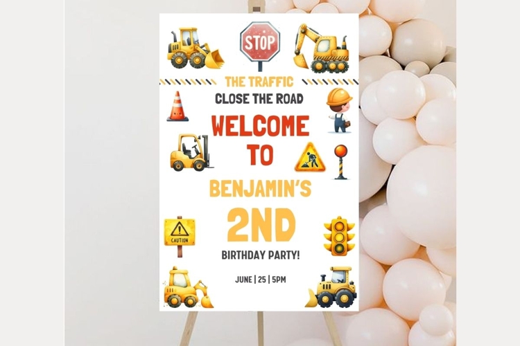 Baby Shower Welcome Sign Template 235 example image 1