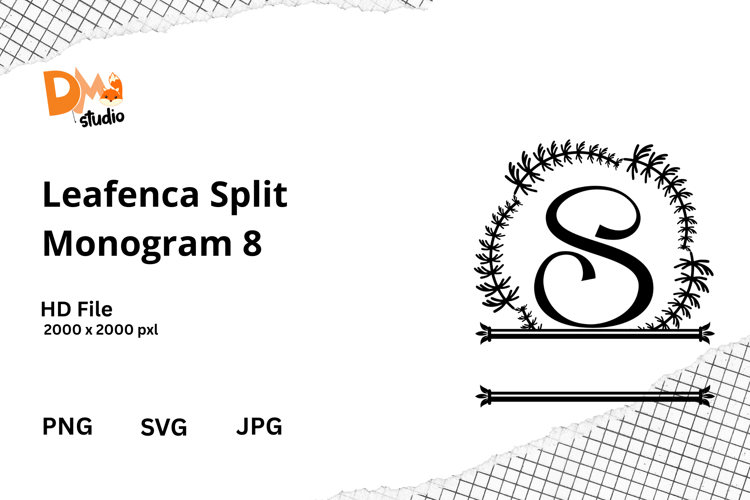Floral Monogram Letter Svg Image 2