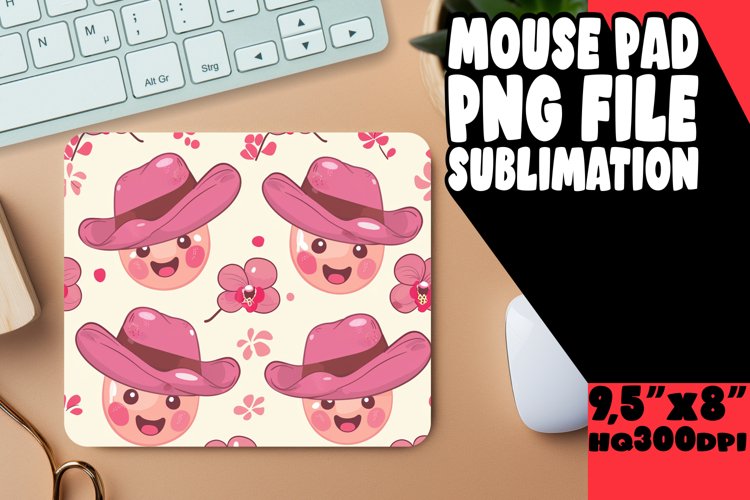 Smiling Smile Pattern Mouse Pad Sublimation PNG