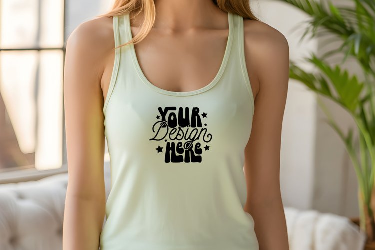 Next Level 1533 Mint Mockup, Next Level Tank Top Mockup