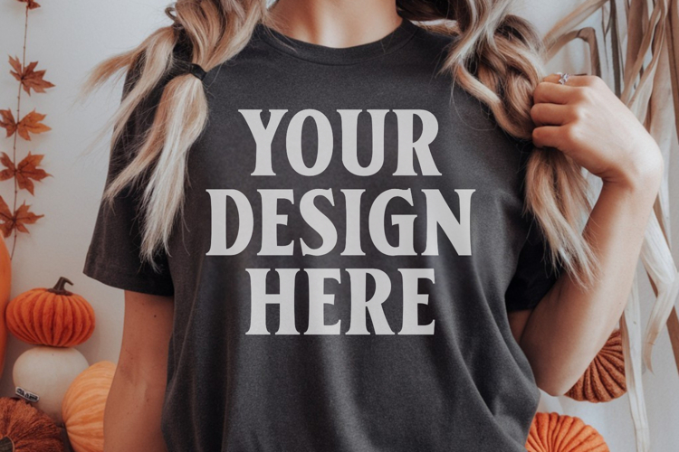 Comfort Colors 1717 Pepper T-Shirt mockup , CC 1717