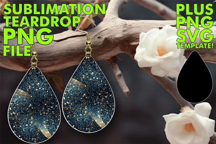 Radiant Gold and Glitter Teardrop Jewelry